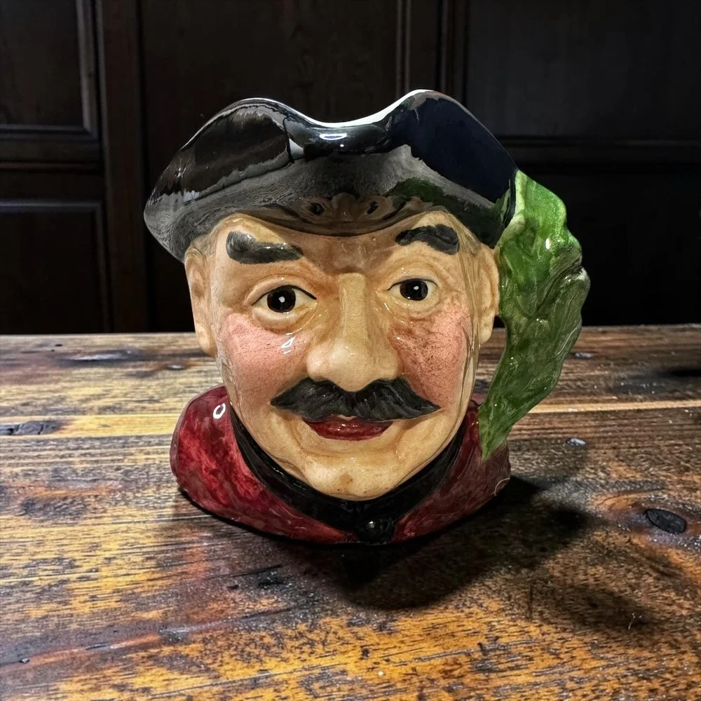 Staffordshire Character Jug Chelsea Pensioner Hand Painted England Ceramic Toby